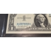 Image 3 : U.S. RARE CURRENCY - MINTING INK BLEED ERROR - 1957 UNCIRCULATED $1 SILVER CERTIFICATE - SEE PICS