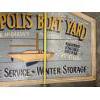 Image 3 : Annapolis Boat Yard Sign - 28x44 - Boat Yard Dockside Service - Winter Storage - Est. 1923