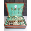 Image 4 : Lot of Silver-Plated Silverware Set with Rogers Bros Storage Chest; TW Silverware: 10.2lbs