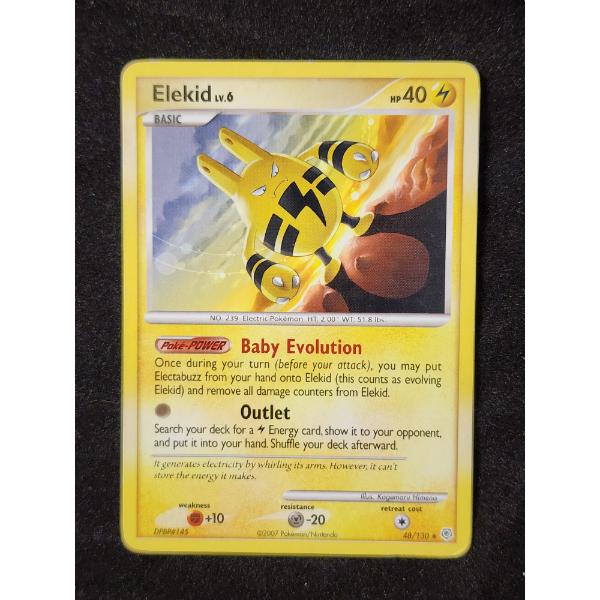 Elekid Lv.6 48/130 Non-Holo Uncommon Vintage 2007 Pokemon Trading Card