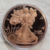 Image 1 : 5 oz Walking Liberty .999 Fine Copper Round