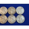 Image 4 : x10 Assorted Years Walking Liberty 90% Silver Half Dollars FV: $5.00