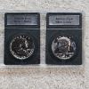 Image 1 : 90% Silver Franklin Proof and 90% Silver Kennedy Proof in Collector's Display Casing AFV $1.00