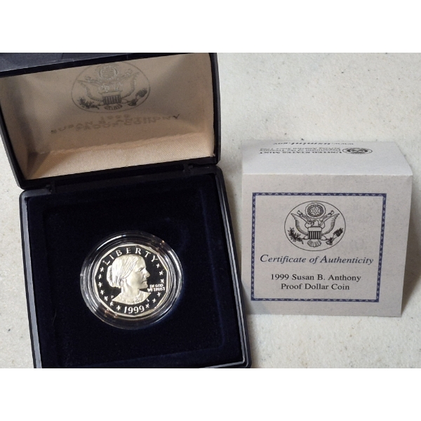 1999 Susan B Anthony Proof Dollar ($1)