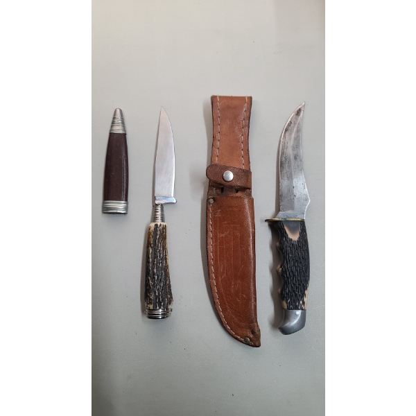 Hubertus Solingen Rostfrei Hunting Knife & Schrade Walden Hunting Knife