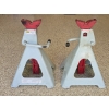 Image 1 : Set of (2) 6 Ton Adjustable Height Jack Stands