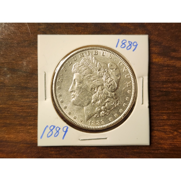 HIGHER GRADE 1889 Morgan Silver Dollar in Brilliant Condition! A VERY VALUABLE COIN IN HIGH GRADES! 