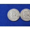 Image 2 : 3 - Franklin 90% Silver Half Dollars; 1952-D, 1963-D, 1960