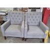 Image 1 : Pick Up Off Site-115 Ely St. Alliance Oh. Excellent Condition Matching Pair Of 30''x79'' Gray Chairs