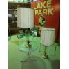 Image 1 : Pair Of Vintage Table Lamps 34" Tall As Shown