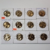 Image 1 : Lot of 12 Assorted United States Sacagawea Golden Dollars - Face Value: $12.00