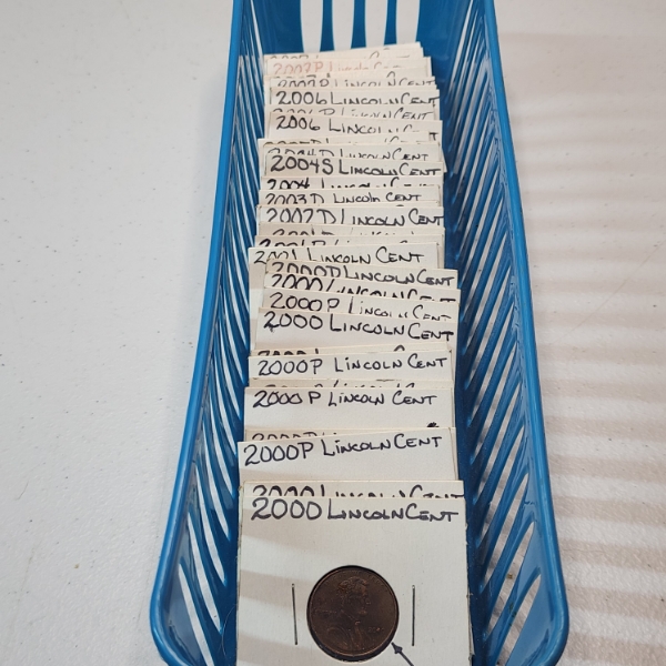Lot of 35, Mainly 2000-2007, Lincoln Cents - Face Value: $0.35