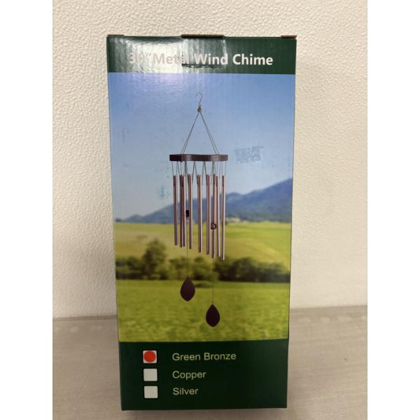 HEAVY DUTY NEW IN BOX 30" Silver Metal Wind Chime ~ Weather Resistant Material With Amazing Sound!