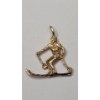 Image 3 : 14K Gold Pendants & Two-Tone Butterfly Studback Earrings - Weight: 1.9g