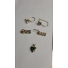 Image 2 : Lot Of Assorted Gold Plated Sterling Silver Jewelry Pieces - Weight: 19.9g