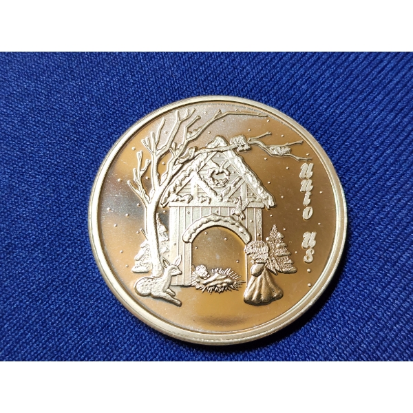 1 Troy oz .999 Fine Silver Round - Holiday 2013 "Unto Us" 