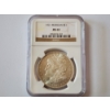 Image 1 : 1921 90% Silver Morgan Dollar Graded NGC MS 63