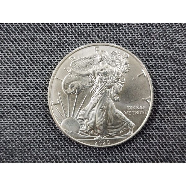 1 Oz Fine Silver 2020 American Eagle Round ~ Great Condition!