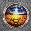 Image 2 : Alien Invasion 5 AVDP OUNCE COPPER ROUND Limited Mintage of 5000 