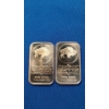Image 1 : (2) 1 ADVP  oz .999 Fine Copper Bars With Buffalo Motif