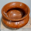 Image 2 : Antique Benway Embosed Porcelain Pottery Spittoon 8" x 5 .3" Ex Cond
