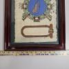 Image 3 : UNIQUE!!! 11x13" Framed Egyptian Papyrus Painting Depicting Leo Zodiac Sign and Cartouche