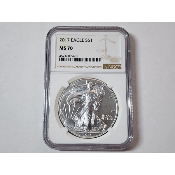 2017 American Silver Eagle - 1 oz .999 Fine Silver - NGC MS 70