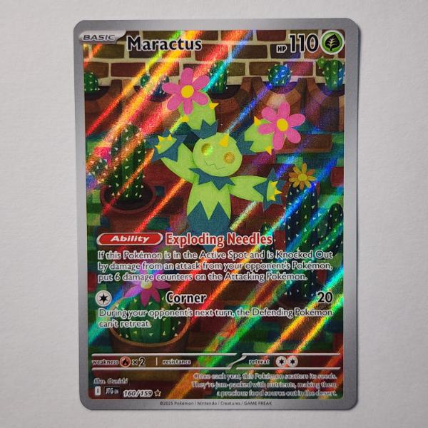 Maractus 160/159 Holo Rare Near Mint Pokemon Trading Card
