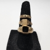 Image 1 : Three 10K Yellow Gold Small Rings - Total Weight: 3.5g