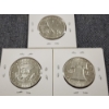 Image 4 : Three United States 90% Silver Half Dollars ~ Walking Liberty, Franklin & Kennedy ~ Face Value $1.50