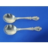 Image 1 : 2 - Gorham Melrose Sterling Silver Spoons - TW: 83.6g