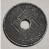 Image 3 : 
VERY RARE*** WWII GERMAN MILITARY HOLE COIN:  10 Reichpfennig ZINC WARTIME MILITARY MONEY