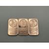 Image 1 : Three Walking Liberty Design 1 AVDP oz .999 Fine Copper Bars