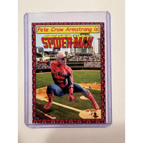 2026 Pete Crow Armstrong Chicago Cubs - PCA - Spider-Man Baseball Card - Mint Condition - Superstar