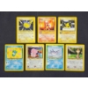 Image 1 : 7 Assorted Neo Genesis Set Vintage Pokemon Trading Cards Including Pikachu & Elekid