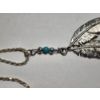 Image 6 : Sterling Silver 20" Necklace, Weight: 5.9g - Western-Style Feather Pendant (Unmarked, Not Sterl.)