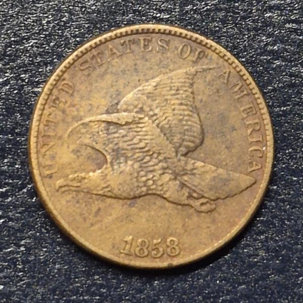 1858 Flying Eagle (Large Letters) Cent - Better Grade