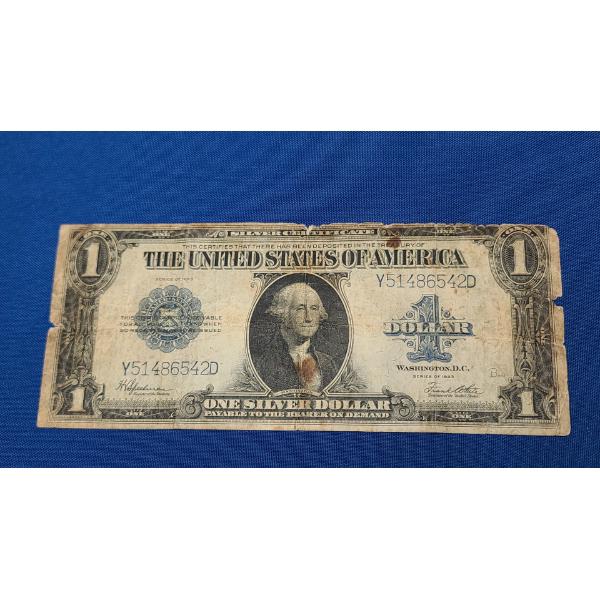 Large Series 1923 $1 Silver Certificate (Horse Blanket) With Speelman And White Signatures - FV: $1