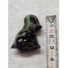 Image 5 : Degenhart Vintage Glass Dog Figurine - Caramel with Green