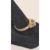 Image 3 : Breathtaking 14K Gold Engagement & Wedding Band Set With Diamonds And Rubies -Size 7.5 -Weight: 4.5g