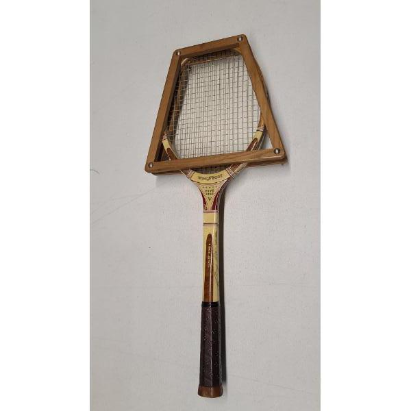 Vintage Wing Foot Five Star Tennis Racket With Wooden Tennis Racket Head Cover