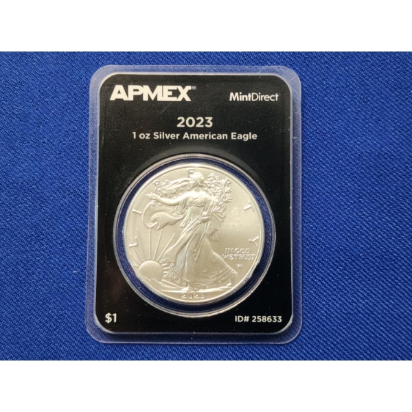 2023 1 oz Silver American Eagle 99.9% Silver AMPEX