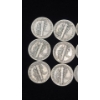 Image 4 : Assorted Years 90% Silver Mercury Dimes - Face Value: $1.20