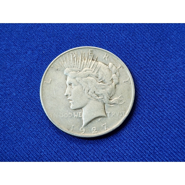 1927-D Silver Peace Dollar - Better Date! 