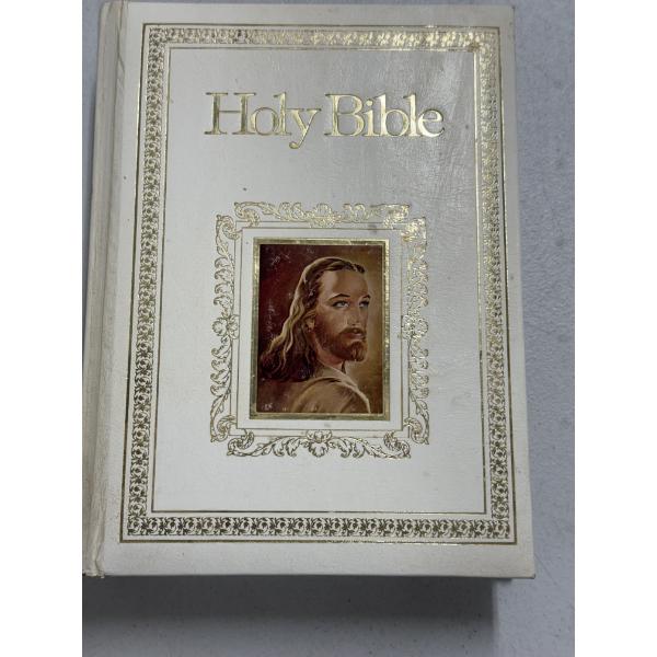 Leather Bound Family King James Holy Bible - Good Condition