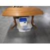 Image 4 :  Beautiful Solid Oak 59''x35''x29'' Dining Table, Like New Coleman Little Oscar Cooler, & Tote 