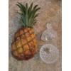 Image 4 : PICKUP IN CANTON - Pineapple Collection Including, Plates, Candle Holders, Pillow, Welcome Sign, 