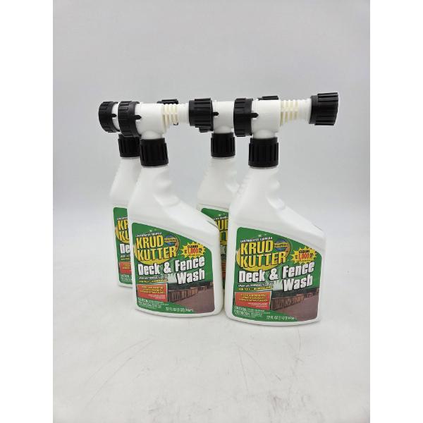 Four 32oz Krud Kutter Deck & Fence Wash