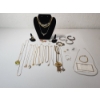 Image 1 : Lot of Assorted Costume Jewelry: Gold-Plated Pieces, Rings, Necklaces, Bracelets