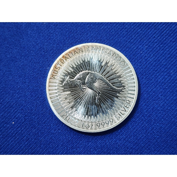 2022 Australian Kangaroo 1 oz .9999 Fine Silver Coin 